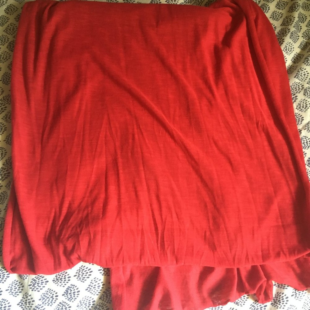 Red Cotton Scarf